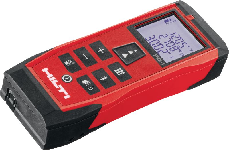 Trena laser PD-I Medidor de laser robusto com funções de medição inteligentes e conectividade Bluetooth® para aplicações em interiores de até 100 m / 330 pé