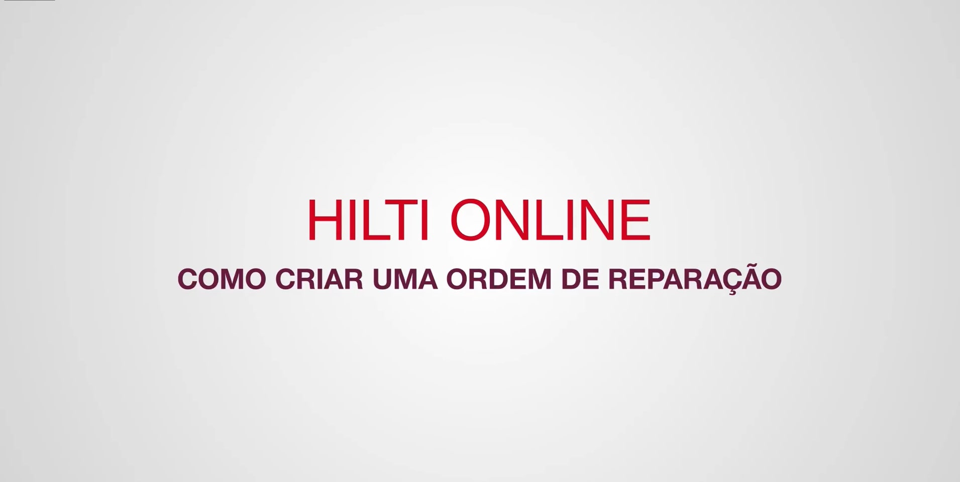 Criar uma ordem de reparação online