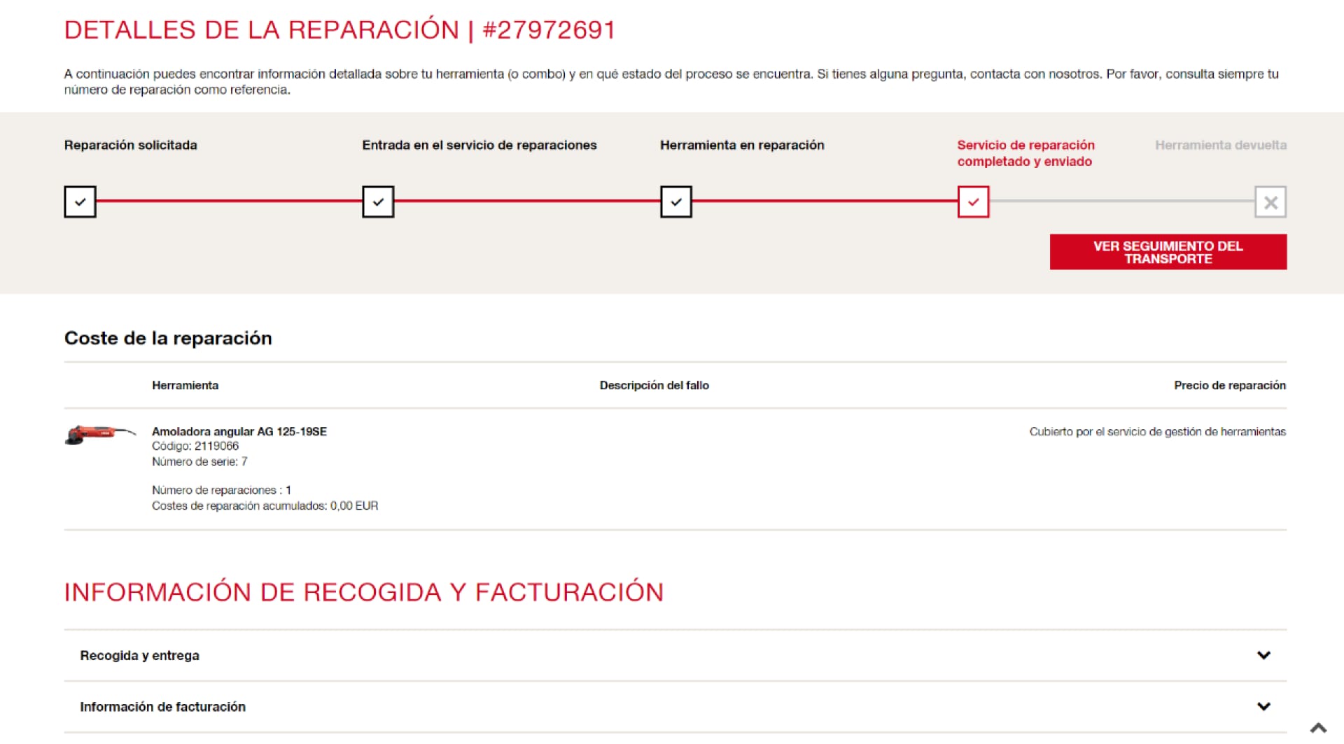 Hilti repair service