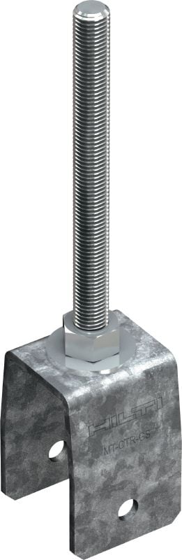 Parafuso rosca dupla MT-CTR-GS OC Parafuso rosca dupla para suspensão de vigas MT-70 e MT-80 de barra roscada para criar trapézios MEP e HVAC de ancoragem para cargas pesadas