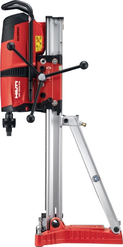 DD 500-CA Perfuratriz diamantada Máquina de perfuratriz diamantada de alta resistência trifásica com motor de alta frequência e unidade de autoalimentação opcional para perfuração de concreto com base em sonda de 82 a 600 mm (3-7/32 a 23-5/8”) de diâmetro