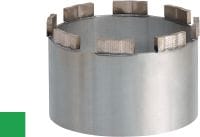 SP-H Módulo de substituição abrasivo Módulo de segmentos diamantados soldável premium para perfuração com ferramentas de elevada potência (2,5 kW) em betão muito abrasivo