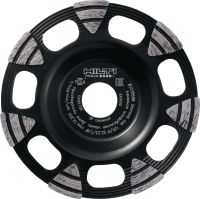 SP Coroa diamantada universal Mó diamantada premium para rebarbadoras – para maior rapidez no desbaste de betão, betonilha e pedra natural