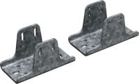 Conector parede a parede MT-EDB (laço laminado a quente) Placa de base ajustável de ancoragem para cargas pesadas para conectar horizontalmente uma viga MT entre duas paredes paralelas