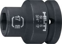 SI-S 3/4 Soquete de impacto curto Soquete de impacto curto de 3/4 (polegada) para apertar parafusos e ancoragens