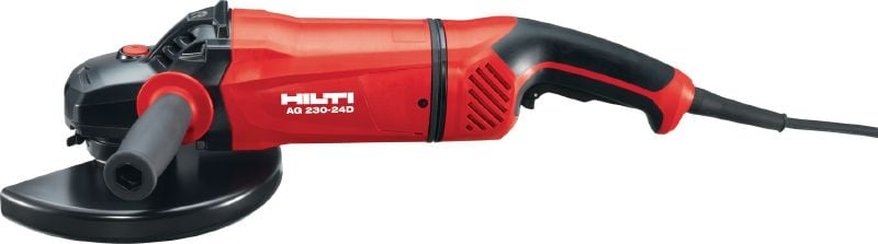 AG 230-24D Esmerilhadeira Rebarbadora de 2.400W com interruptor de homem morto, cabo rotativo e escova de carvão duradoura, para discos de até 230 mm