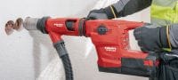 TE 60-A36 Martelo perfurador a bateria Martelo combinado SDS Max a bateria de alto desempenho com AVR (Redução ativa da vibração) e ATC (Controle ativo do torque) para perfurações e cinzelamentos em concreto de alta resistência Aplicações 3