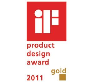                Esse produto recebeu o IF Design Award, "Gold".            