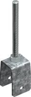 Parafuso rosca dupla MT-CTR-GS OC Parafuso rosca dupla para suspensão de vigas MT-70 e MT-80 de barra roscada para criar trapézios MEP e HVAC de ancoragem para cargas pesadas