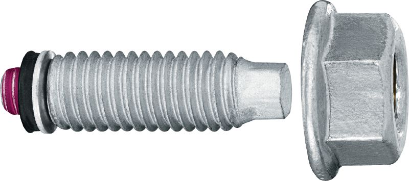 S-BT MF Pino roscado Pino de aparafusamento roscado (aço carbono, rosca métrica ou Whitworth) para fixações multiuso a aço em ambientes corrosivos moderados