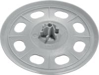 X-SW 60 MX Arruela flexível Anilha flexível para usar com pregos agrupados para fixar membrana impermeável a betão ou alvenaria.