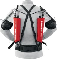 Exoesqueleto aéreo suspenso Exoesqueleto passivo para aliviar a tensão nos ombros e braços durante os trabalhos em instalações suspensas