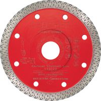 SPX Lâmina diamantada de ladrilho rígido O mais recente disco diamantado para um desempenho de corte superior em materiais de azulejos duros, como porcelana e granito