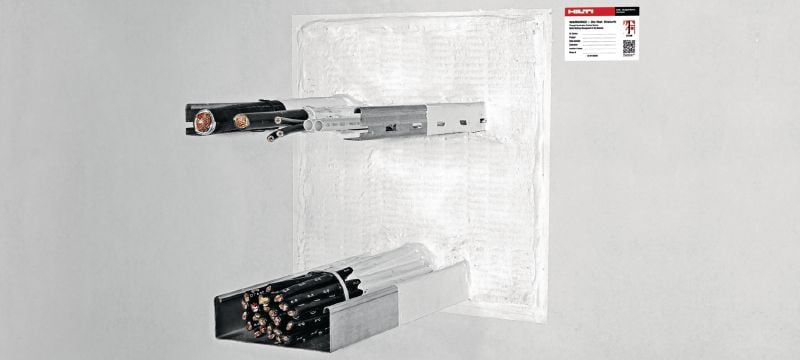 CP 670 Revestimento de placa corta-fogo Sistema de revestimento corta-fogo para placas minerais com um amplo leque de homologações para selagem de médias a grandes aberturas Aplicações 1