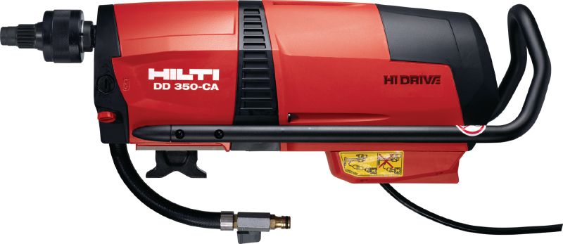 DD 350-CA Perfuratriz diamantada Máquina de Perfuratriz diamantada de alta resistência com motor de alta frequência e unidade de autoalimentação opcional para perfuração com base em sonda de 52 a 500 mm (2-1/16 a 19-11/16”) de diâmetro