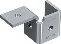 Conector transversal MT-C-T/1 Inserção de asa para montagem das estruturas da calha de escora