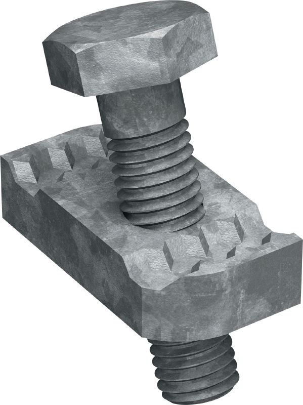 Reforço de barra MT-S-RS OC Conector pré-montado para fixar calha de escora em torno da barra roscada para oferecer suporte sísmico, para uso externo com poluição baixa