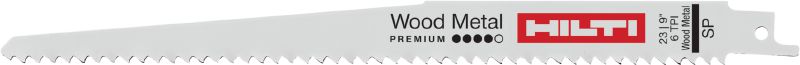 Corte prêmio em madeira que contém metal Lâmina de serra de sabre prêmio para demolição de madeira embutida em metal. Forte em metal e rápida em corte de madeira