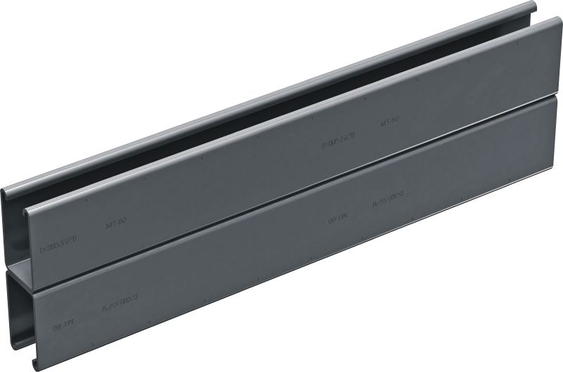 Calha de escora dupla MT-60D OC Calha de escora dupla traseira com traseira para exterior, ambientes de poluição baixa