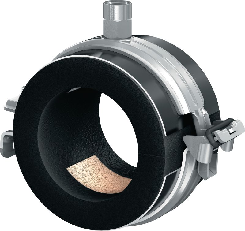 Gancho para tubos de refrigeração de fecho rápido MIP-H (isolamento fino) Gancho para tubos galvanizado definitivo para produtividade máxima em aplicações de refrigeração com uma espessura de isolamento de 13-16 mm