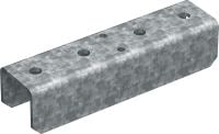 União reta MT-ES-40 OC Conector de divisão para unir calhas de escora MT extremidade com extremidade (MT-40, 50, 60, 40D)