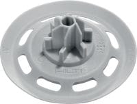 X-SW 30 MX Arruela flexível Anilha flexível para usar com pregos agrupados para fixar membrana impermeável a betão ou alvenaria.
