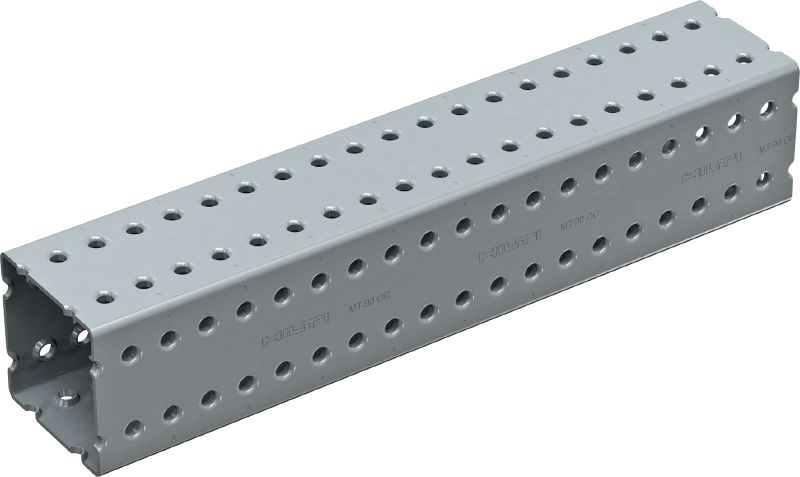 Viga MT-90 OC Seção de caixa quadrada pesada, para uso exterior com pouca poluição