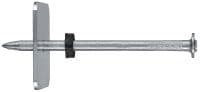 X-C P8S Pregos para concreto com arruela Prego individual premium com arruela de aço para fixação em concreto, utilizando ferramentas de atuação direta