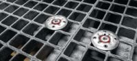 X-BT-GR Pinos roscados de aço inoxidável Pino roscado para fixação de gradeamentos e chapas estriadas a aço Aplicações 1
