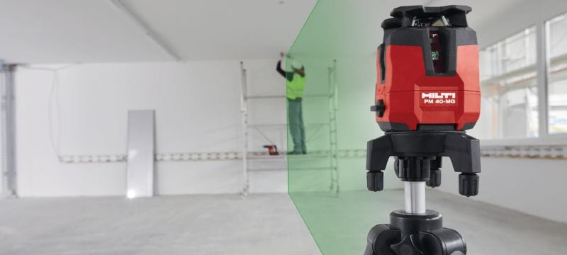 PM 40-MG Laser multilinhas Laser multilinhas com 3 linhas verdes para prumar, nivelar, alinhar e endireitar Aplicações 1