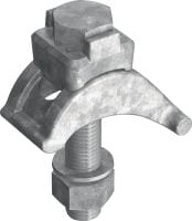 MI-SGC M16 Mordaça de viga única de aço laminado a quente (HDG) para conectar placas de base de aço MI a vigas de aço