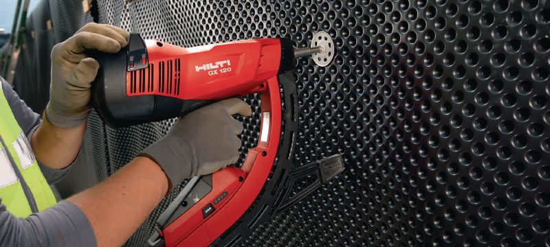 X-SW 60 MX Arruela flexível Anilha flexível para usar com pregos agrupados para fixar membrana impermeável a betão ou alvenaria. Aplicações 1