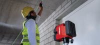 PM 20-CG Laser de prumo e de linhas cruzadas de 12 V Laser universal de feixe de luz verde com 2 linhas e 5 pontos para prumo, nivelamento, alinhamento e esquadrinhamento (plataforma à bateria de 12 V) Aplicações 3