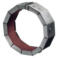 Anéis corta-fogo US CP 644 Anel retromontado corta-fogo com carcaça de aço galvanizada para tubos de 8 e 10