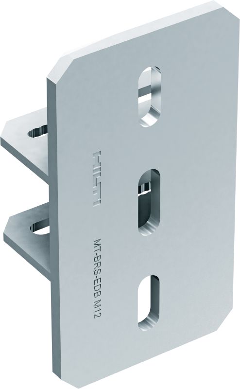 Conector parede a parede MT-EDB Placa de base ajustável de ancoragem para cargas pesadas para conectar horizontalmente uma viga MT entre duas paredes paralelas