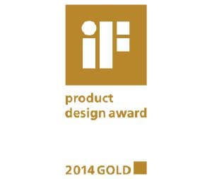                Esse produto recebeu o IF Design Award, "Gold".            