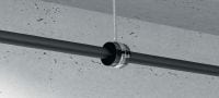 Gancho para tubos de refrigeração de fecho rápido MIP-T (isolamento espesso) Gancho para tubos galvanizado definitivo para produtividade máxima em aplicações de refrigeração com uma espessura de isolamento de 31-50 mm Aplicações 2