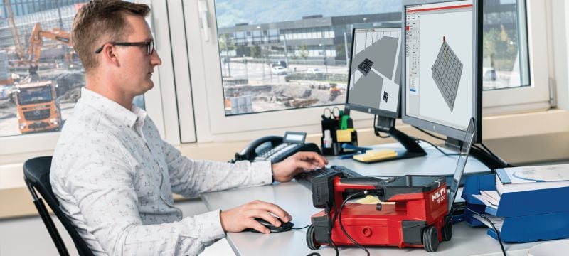 PS 300 Sistema Ferroscan Detetor para betão da localização do varão de aço, medição da profundidade e estimativa dimensional na análise estrutural Aplicações 1