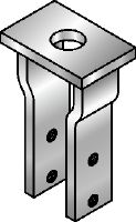 MI - Conector de aperto do tubo PSC Conectores para fixação de calhas para tubos únicas em vigas MI verticais