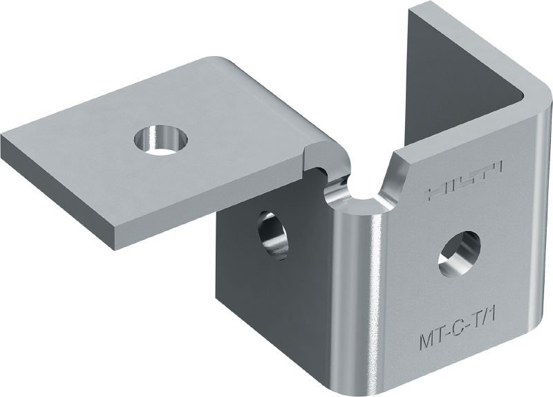 Conector transversal MT-C-T/1 Inserção de asa para montagem das estruturas da calha de escora