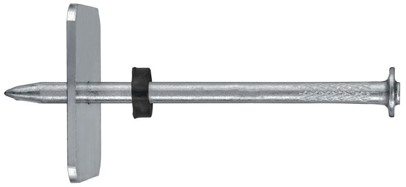X-C P8S Pregos para concreto com arruela Prego individual premium com arruela de aço para fixação em concreto, utilizando ferramentas de atuação direta