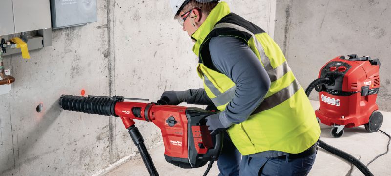 Martelo perfurador TE 70-ATC/AVR Martelo perfurador muito potente SDS Max (TE-Y) para perfuração e cinzelamento em concreto de alta resistência Aplicações 1