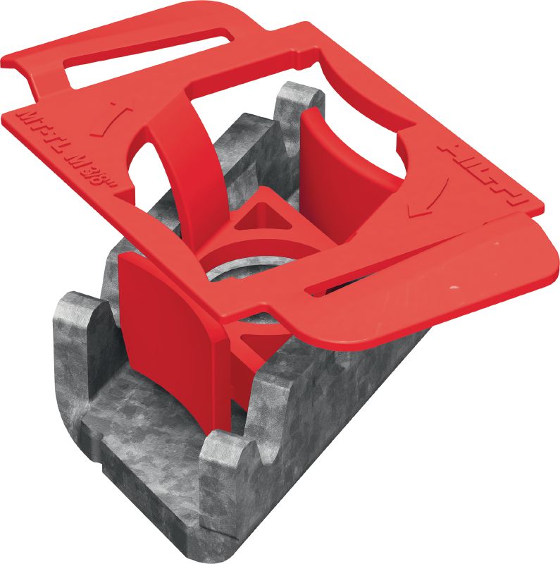 Porca de calha Twist-Lock MT-TL OC (imperial) Porca para fixação de meio em calhas de escora MT, para uso externo com poluição baixa (tamanhos padrão imperial)