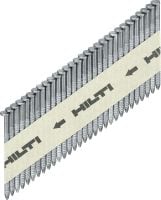 GX-WF Pregos com perfil galvanizados Prego para esquadrias perfilado galvanizado para fixar madeira em betão com a pistola de pregos GX 90-WF