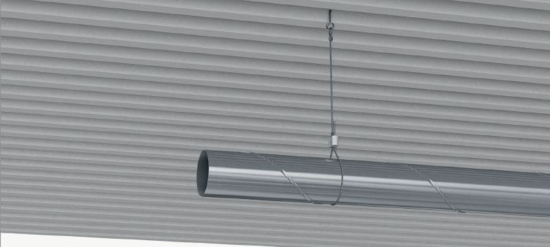 MW-DH Gancho de deck Gancho de chapa trapezoidal para suspensão dos sistemas de suspensão do cabo diamantado MW do deck de metal Aplicações 1