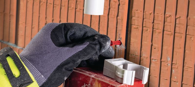 HUD-2 Plugue de parede de plástico Bucha plástica universal para tampões ligeiras a paredes de caixa de ar e maciças Aplicações 1