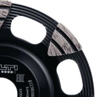 SP Coroa diamantada universal Mó diamantada premium para rebarbadoras – para maior rapidez no desbaste de betão, betonilha e pedra natural