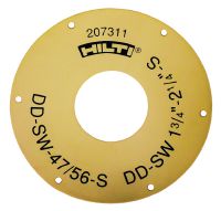 DD-SW-S Arruela de vedação Vedação do coletor de água DD-WC-S para diâmetros de coroas diamantadas entre 8 mm (5/16) e 87 mm (3-7/16)