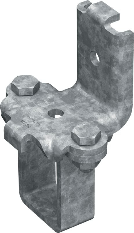 Suporte em l sísmico MT-S-L 60 OC Suporte em l para montagem das estruturas da calha de escora MT-60 suportada em zonas sísmicas, para uso exterior com poluição baixa