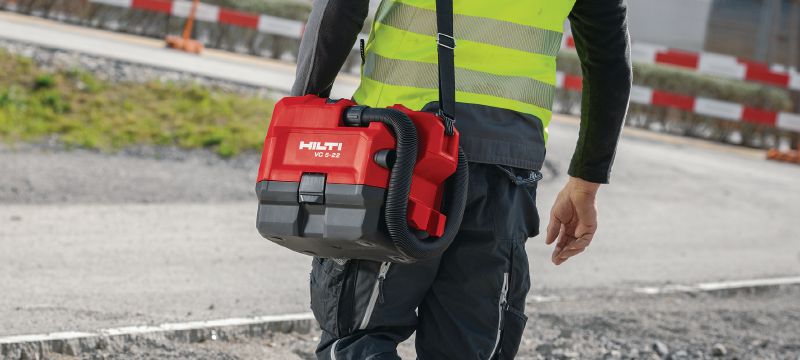 VC 5-22 aspirador a bateria Aspirador a bateria compacto e portátil para limpezas rápidas ao redor de canteiros de obras e oficinas (plataforma de bateria Nuron) Aplicações 1